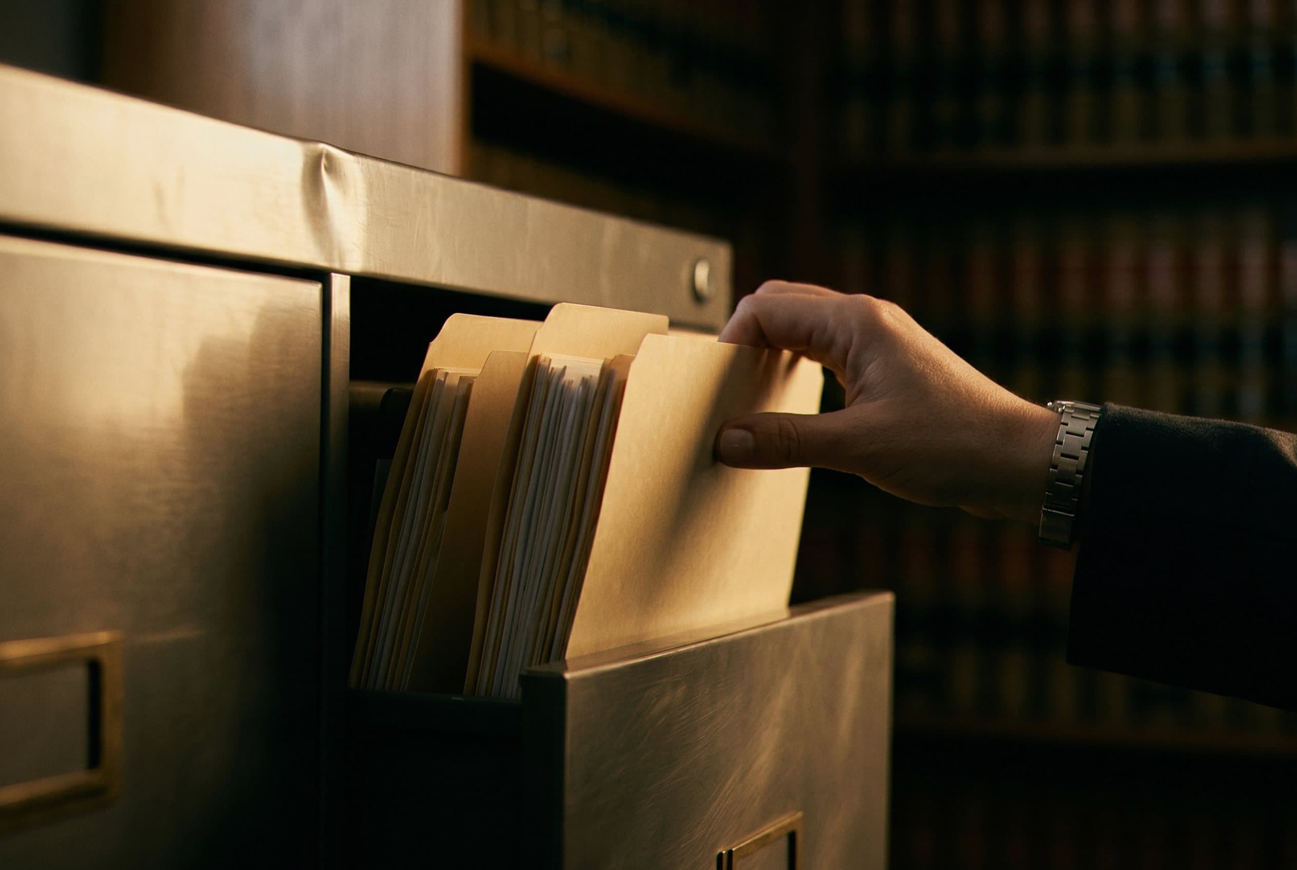Case file drawer closing on old conviction