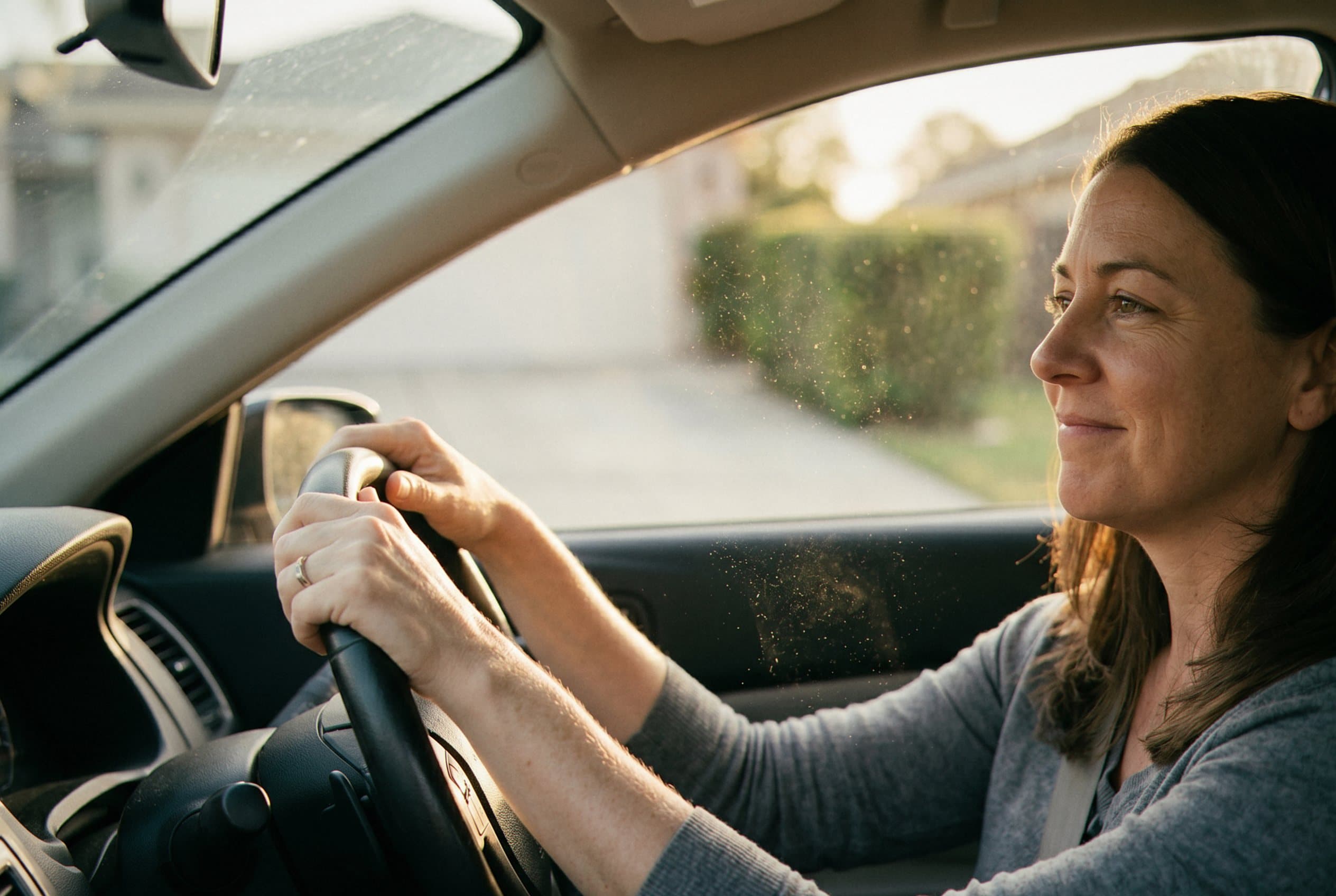 Driver relieved to regain seat and license